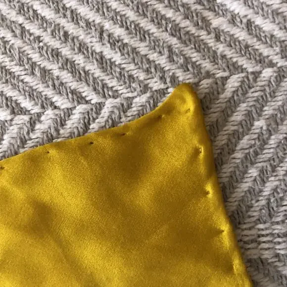 Rainbow Fish Silk Scarf Batik Rolled Edge Poncet Yellow Blue Red Green 31.5" NEW - Picture 8 of 11